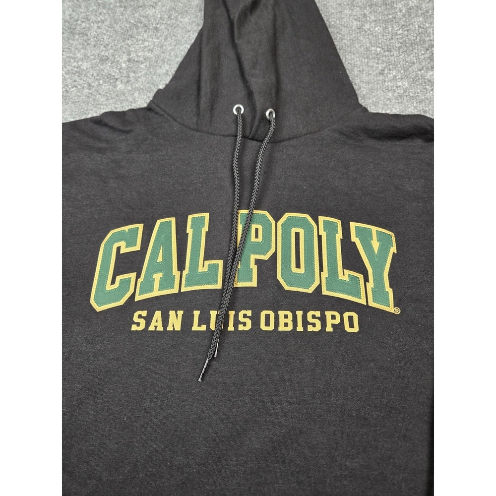Champion Cal Poly San Luis Obispo Mustangs Navy Hoodie Sweatshirt Mens Medium